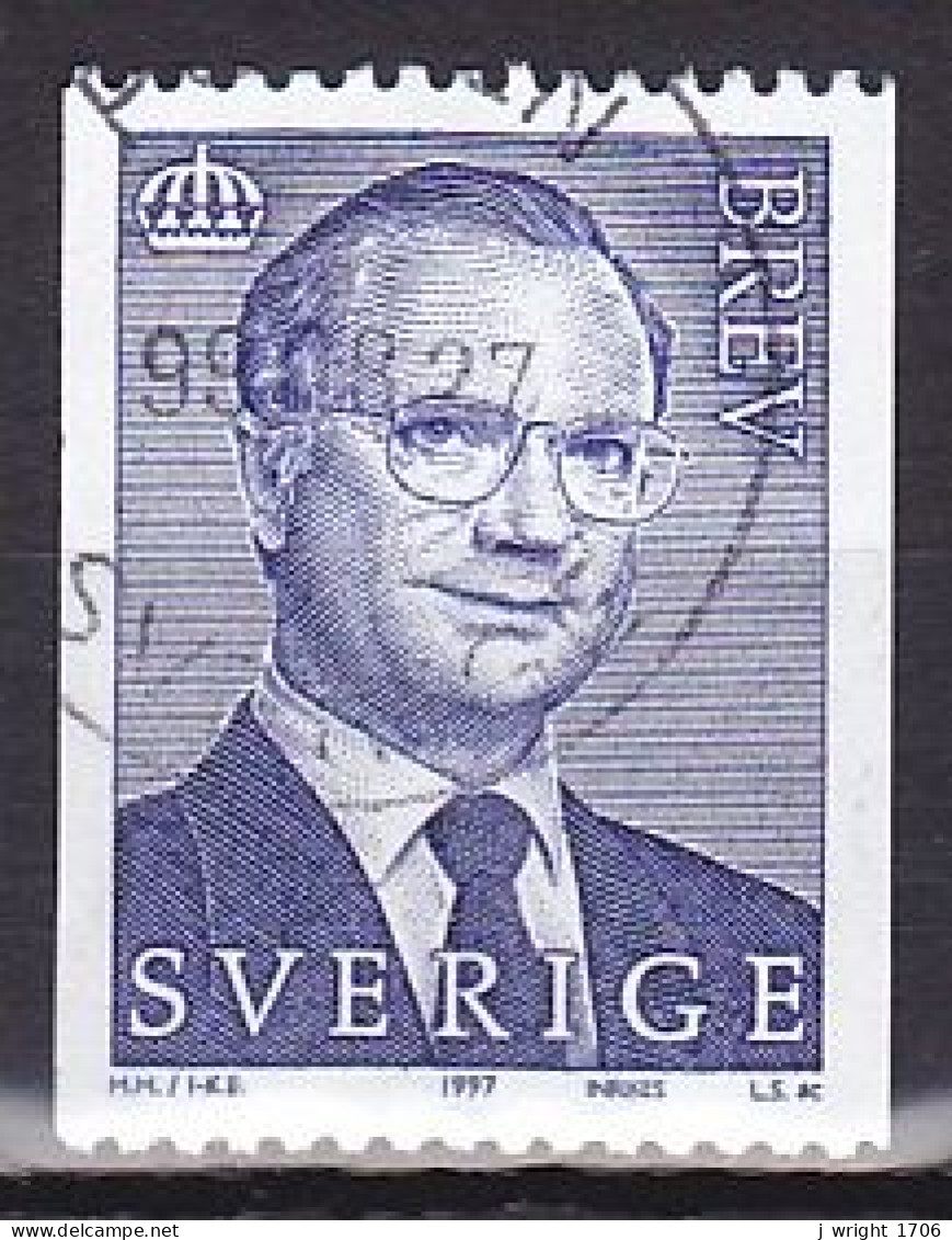 Sweden, 1997, King Carl XVI Gustaf, Letter, USED  - Used Stamps