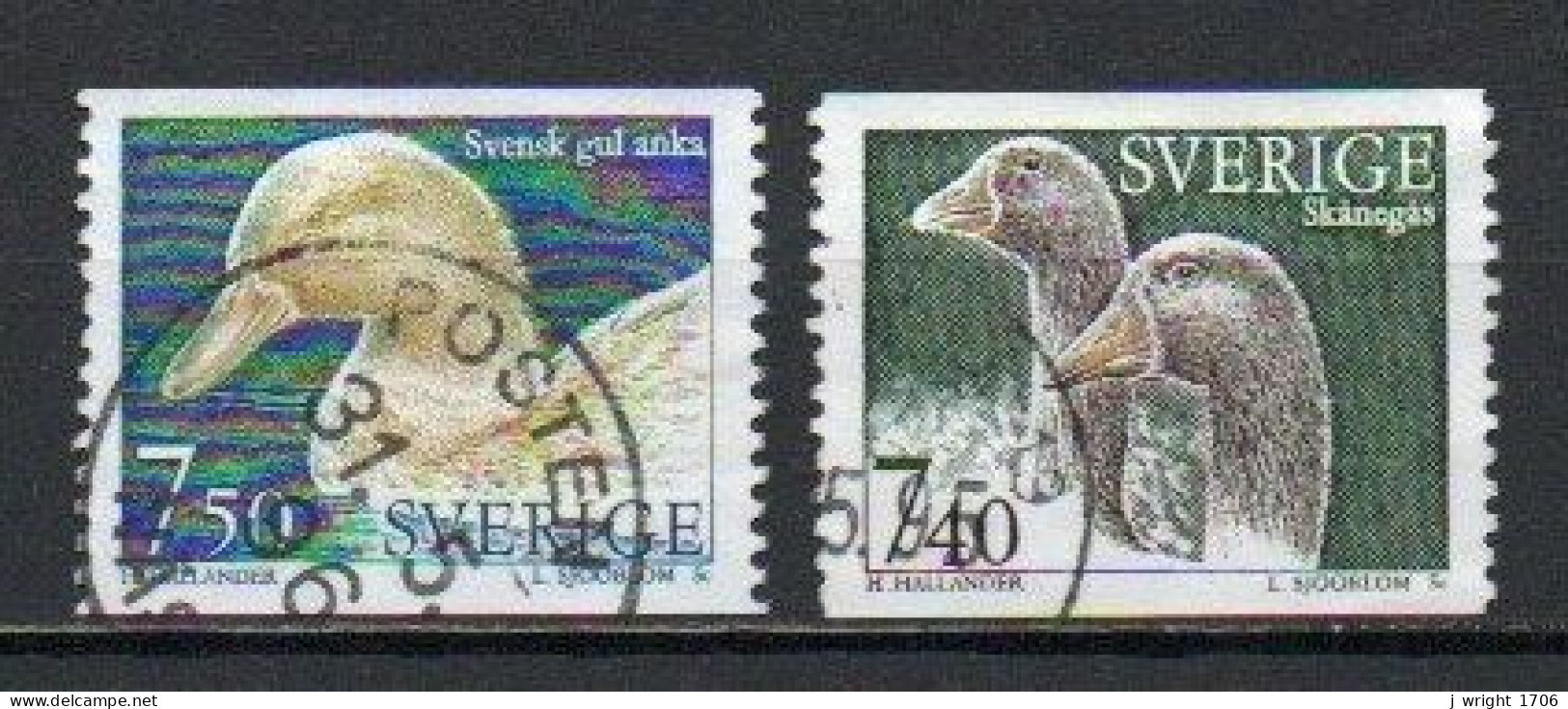 Sweden, 1995, Domestic Animals 3rd Series, Set, USED  - Gebruikt