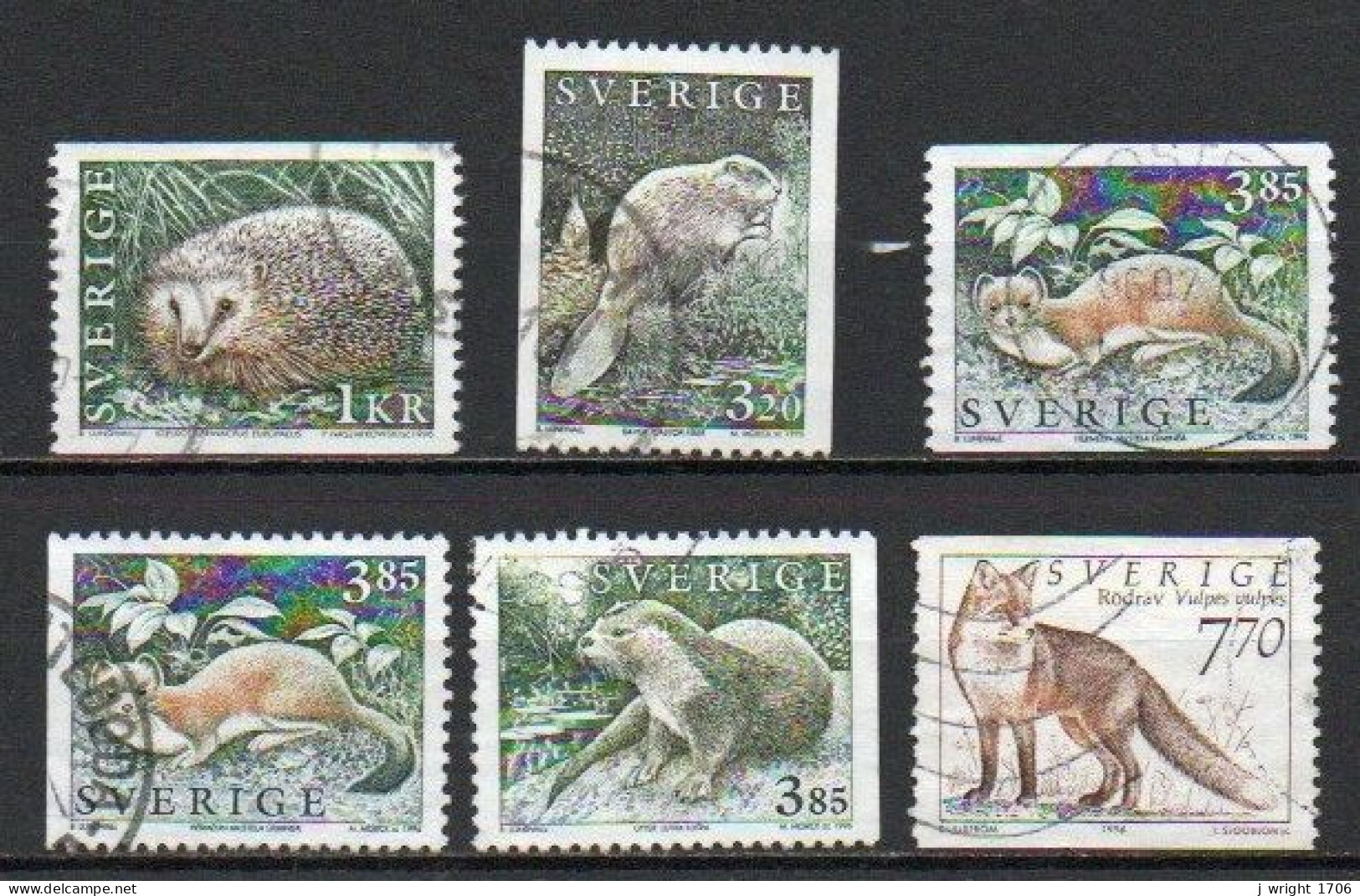 Sweden, 1996, Wildlife, Set, USED - Gebruikt