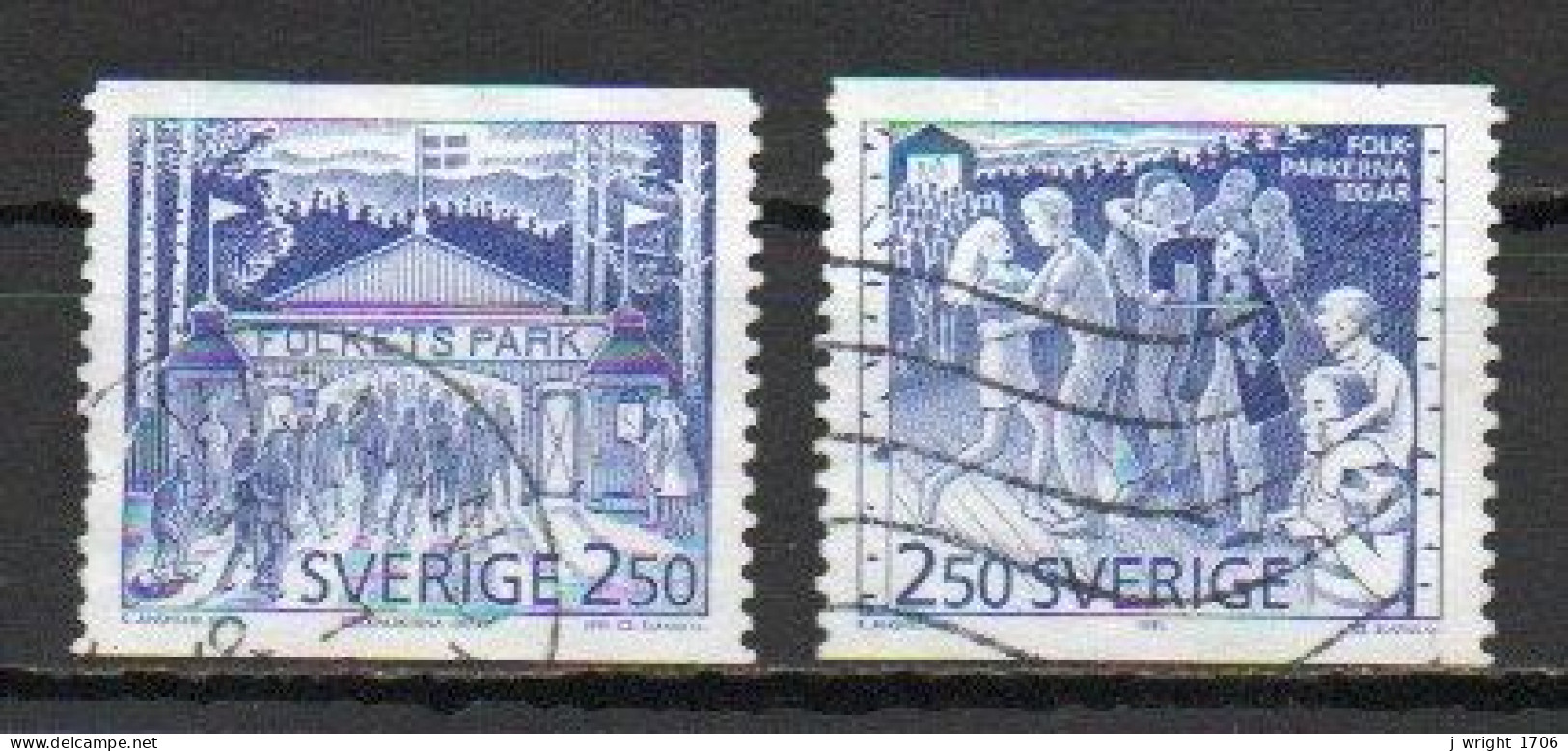 Sweden, 1991, Public Amusement Parks Centenary, Set, USED - Gebruikt