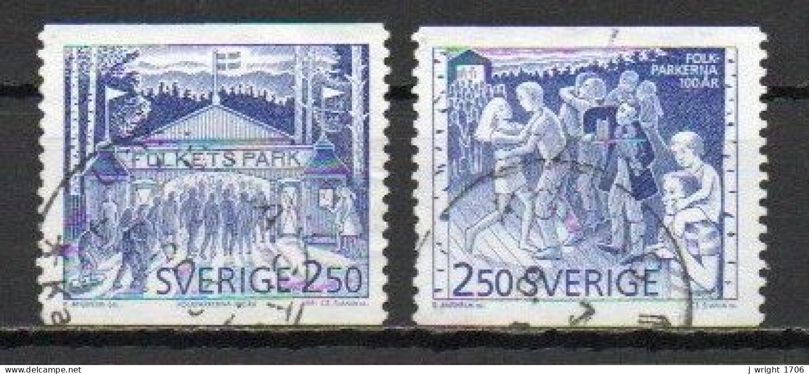 Sweden, 1991, Public Amusement Parks Centenary, Set, USED - Oblitérés