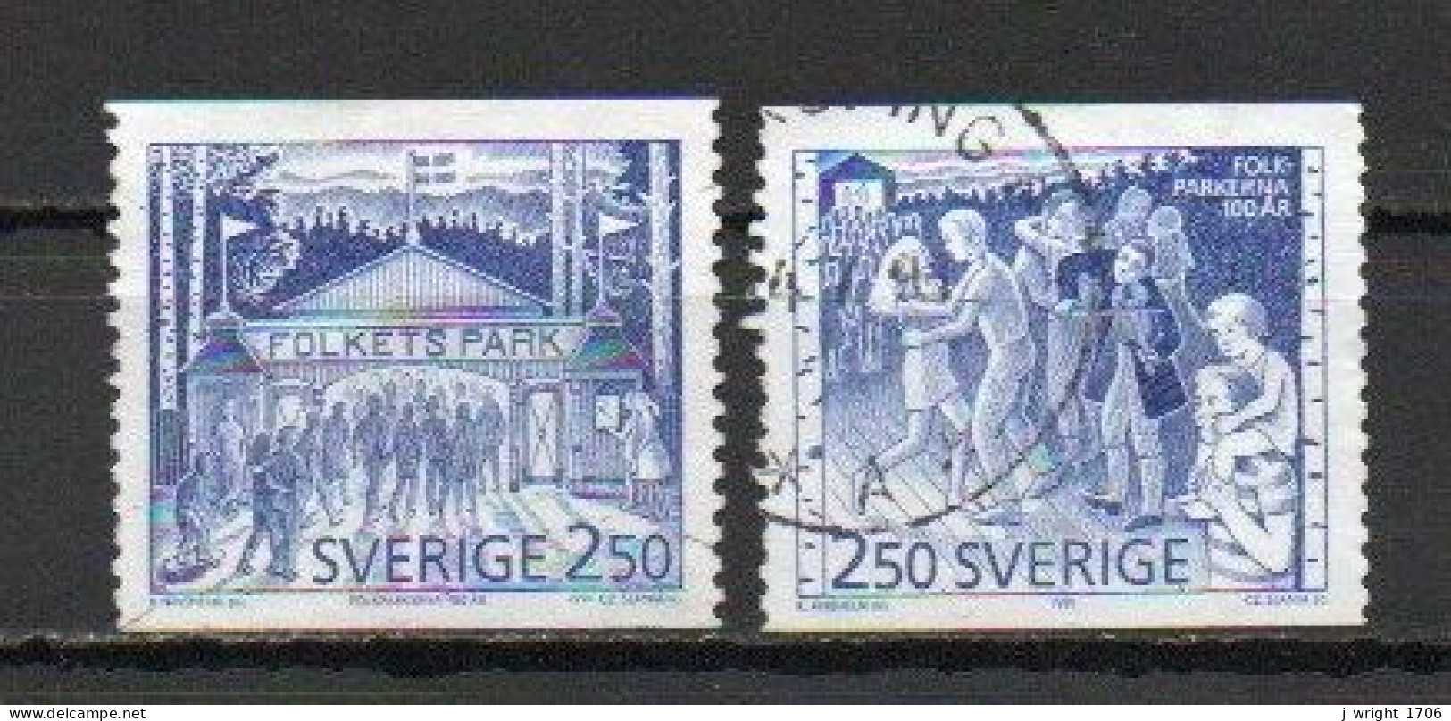 Sweden, 1991, Public Amusement Parks Centenary, Set, USED - Used Stamps