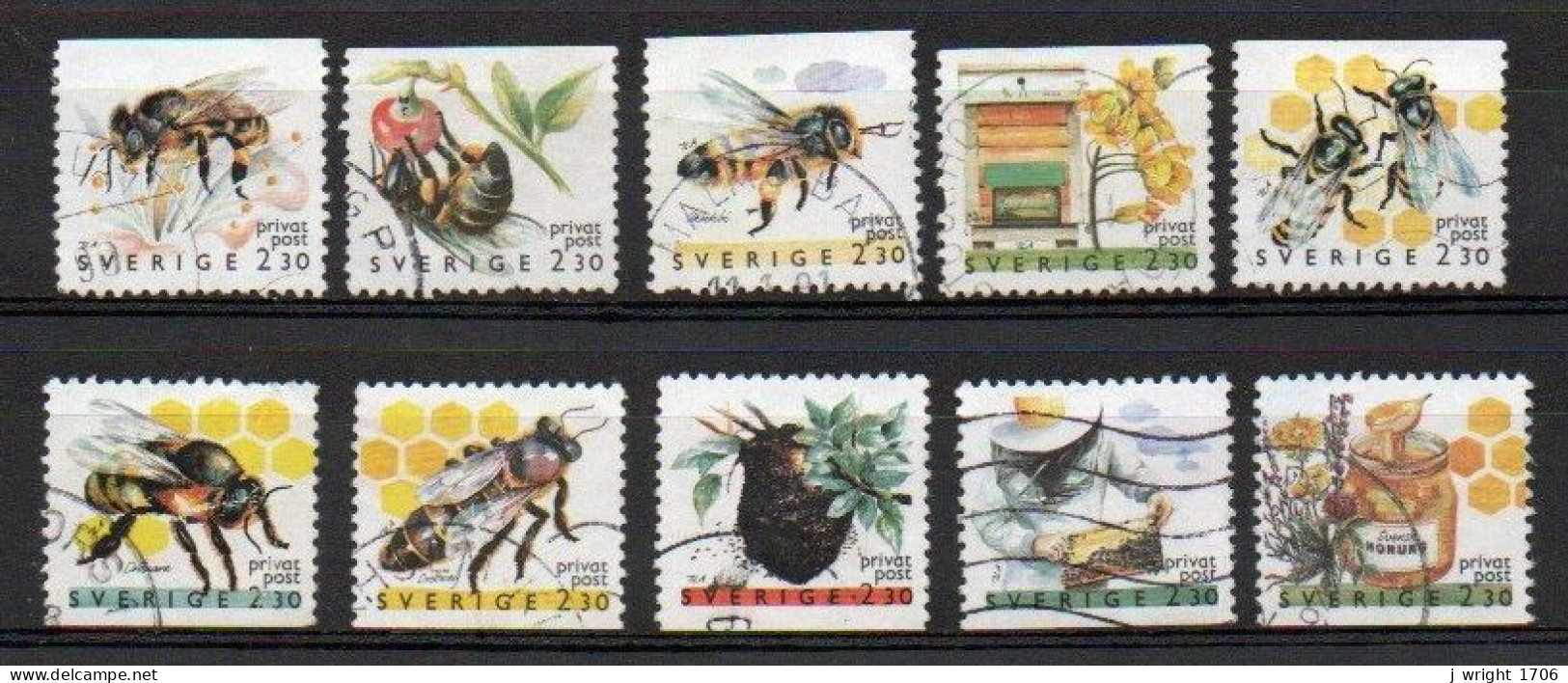 Sweden, 1990, Rebate Stamps/Honey Bees, Set, USED - Usati