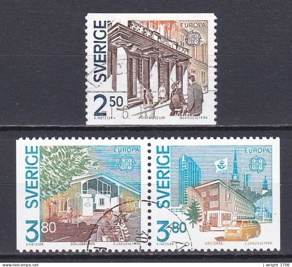 Sweden, 1990, Europa CEPT, Set, USED - Used Stamps