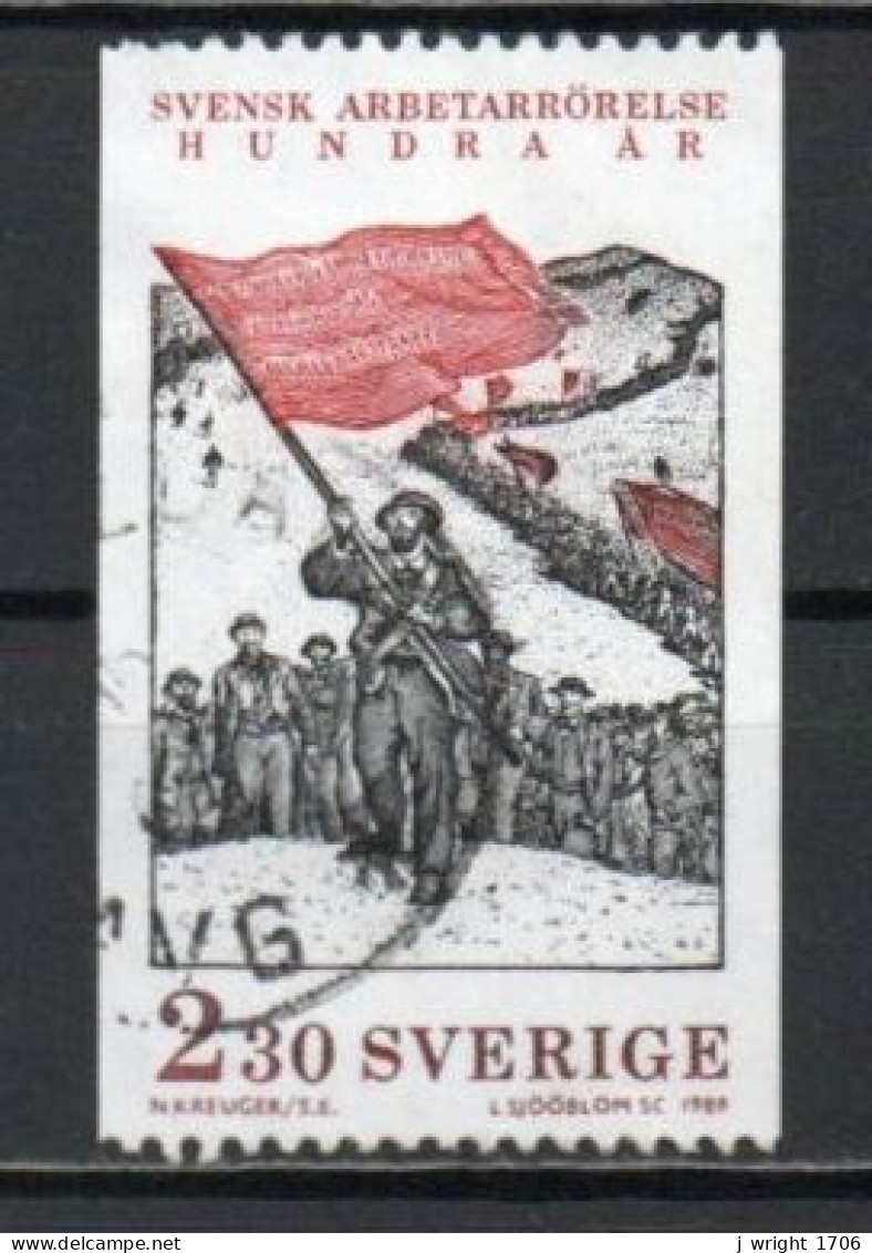 Sweden, 1989, Swedish Labour Movement Centenary, 2.30kr, USED - Used Stamps