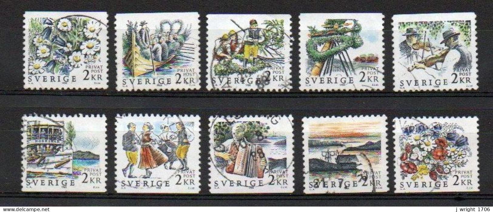 Sweden, 1988, Rebate Stamps/Midsummer Festival, Set, USED - Usati