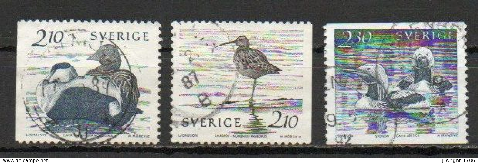 Sweden, 1986, Water Birds, Set, USED - Gebraucht