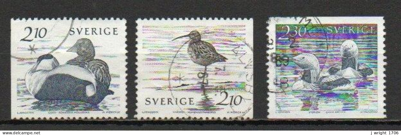 Sweden, 1986, Water Birds, Set, USED - Gebraucht