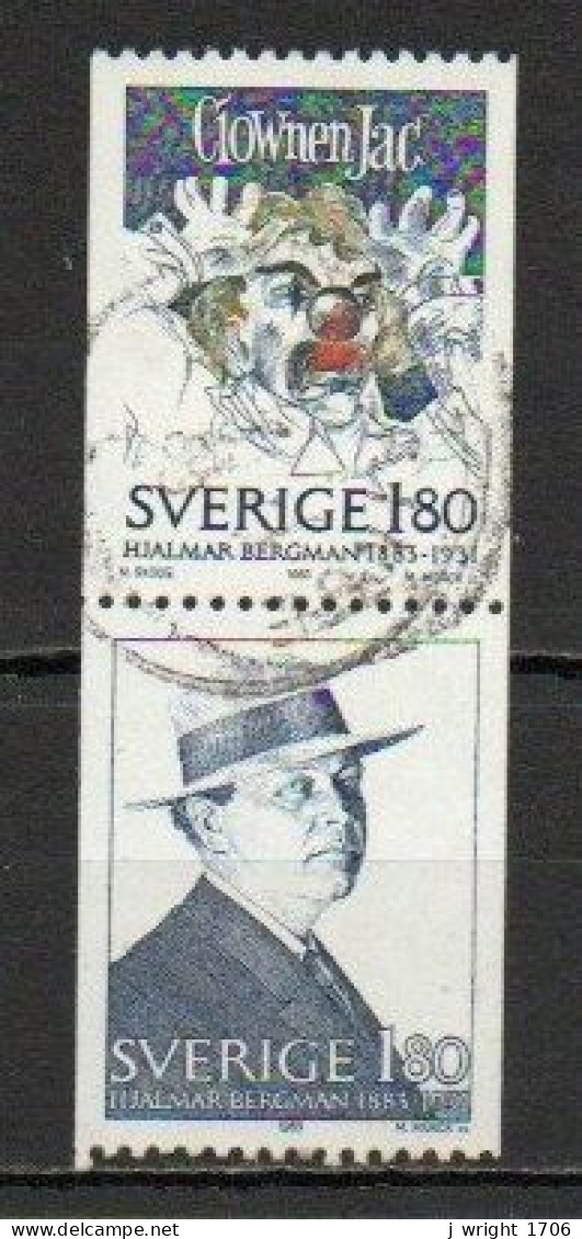 Sweden, 1983, Hjalmar Bergman, Joined Pair, USED - Oblitérés