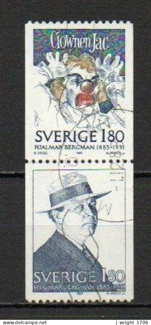 Sweden, 1983, Hjalmar Bergman, Joined Pair, USED - Gebruikt