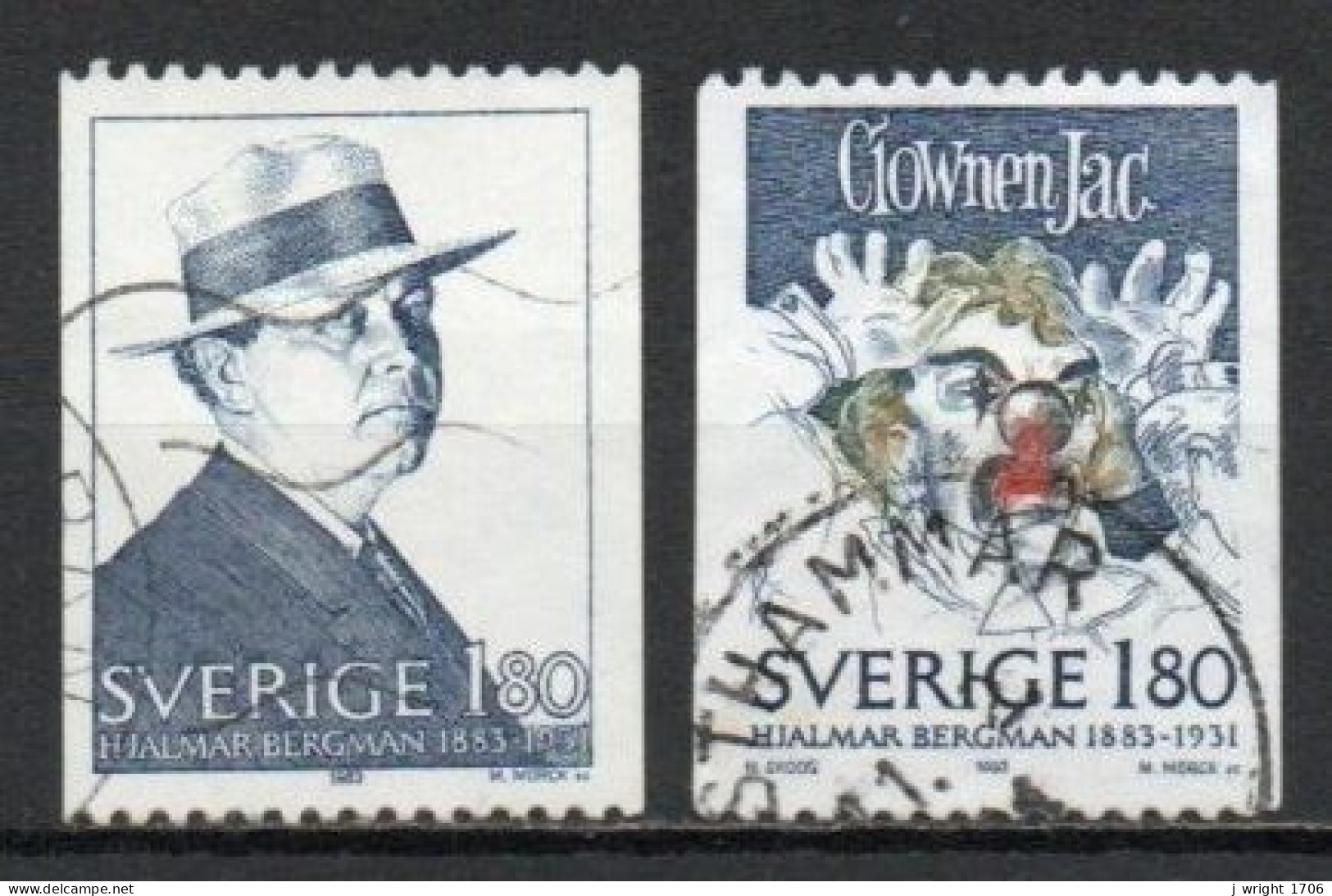 Sweden, 1983, Hjalmar Bergman, Set, USED - Oblitérés