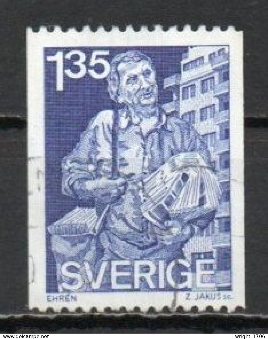 Sweden, 1982, Newspaper Distributor, 1.35kr, USED - Gebruikt