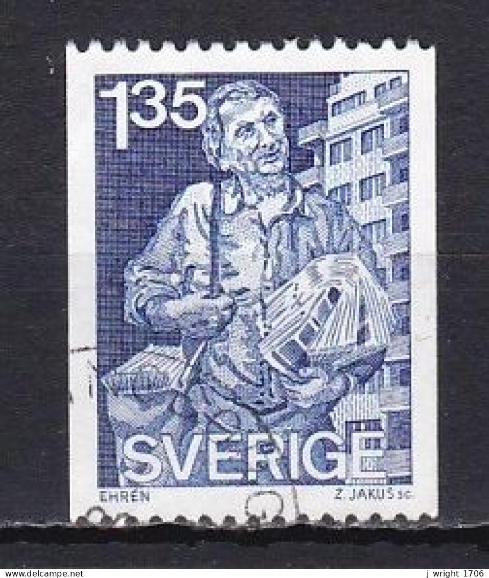 Sweden, 1982, Newspaper Distributor, 1.35kr, USED - Gebruikt