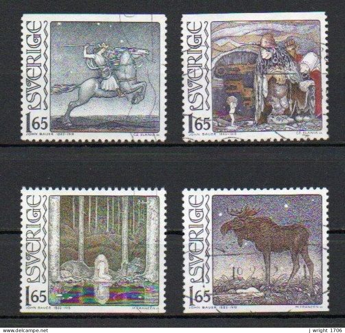 Sweden, 1982, John Bauer, Set, USED - Gebruikt