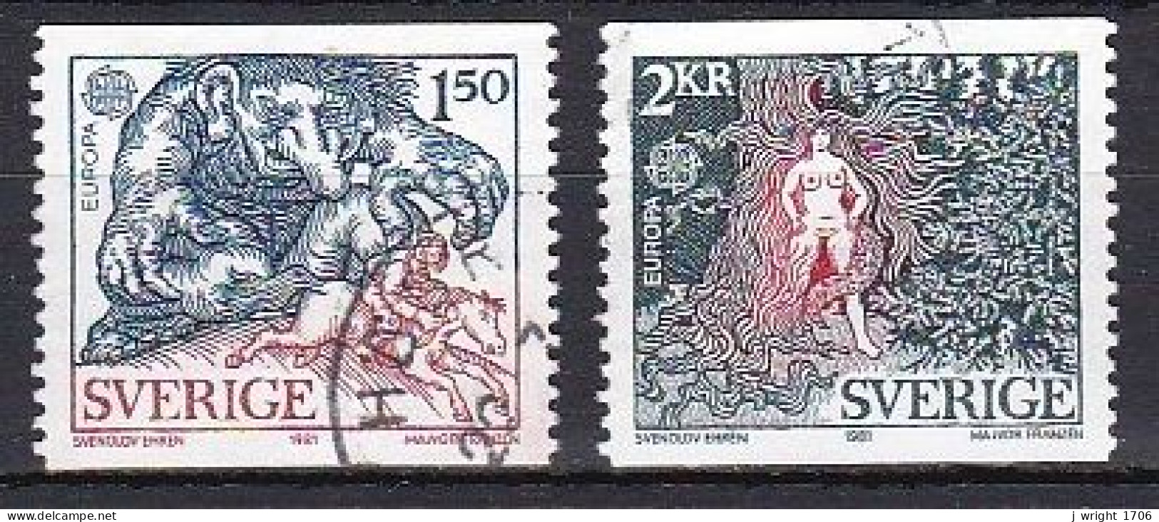 Sweden, 1981, Europa CEPT, Set, USED - Used Stamps