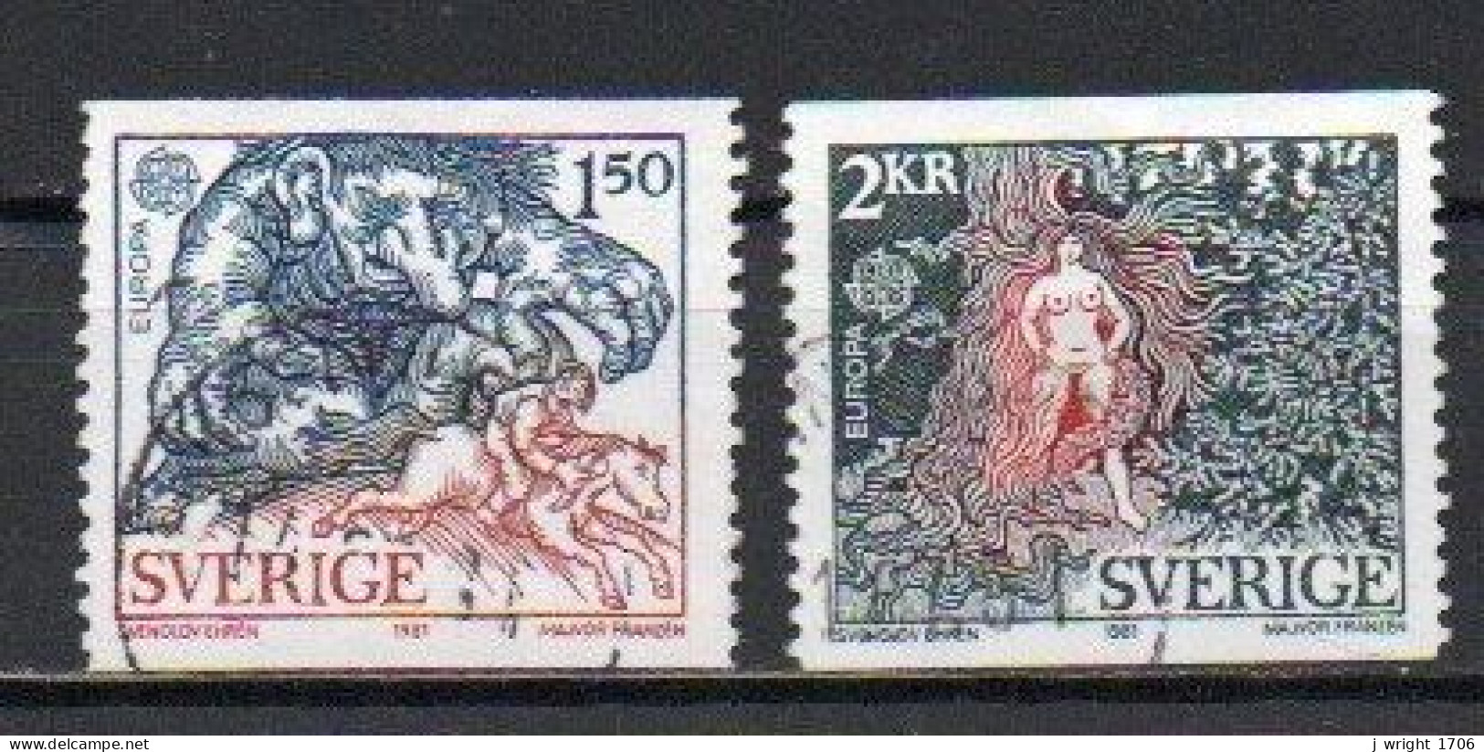 Sweden, 1981, Europa CEPT, Set, USED - Used Stamps