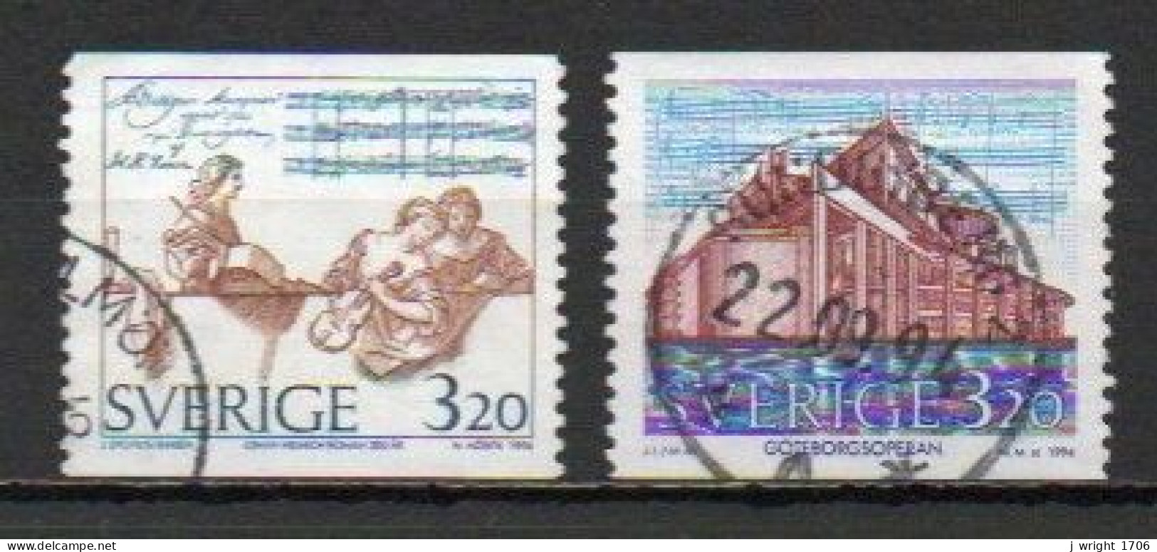 Sweden, 1994, J. H. Roman & Gothenburg Opera, Set, USED - Oblitérés