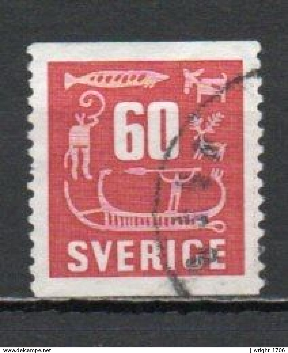 Sweden, 1954, Rock Carvings, 60ö, USED - Gebruikt