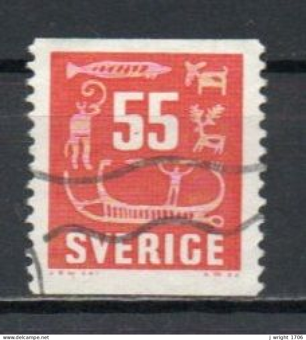 Sweden, 1957, Rock Carvings, 55ö, USED - Gebruikt