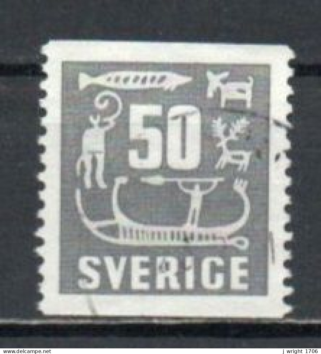 Sweden, 1954, Rock Carvings, 50ö, USED - Oblitérés