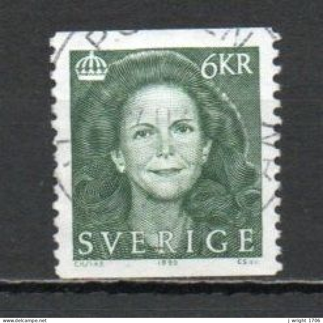 Sweden, 1995, Queen Silvia, 6kr, USED - Gebraucht