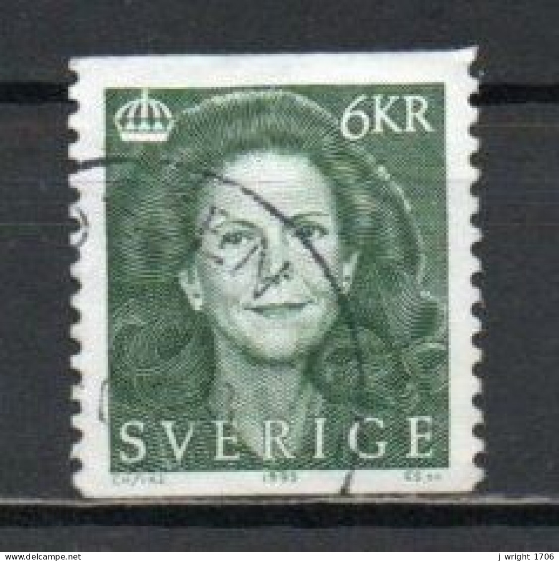 Sweden, 1995, Queen Silvia, 6kr, USED - Oblitérés