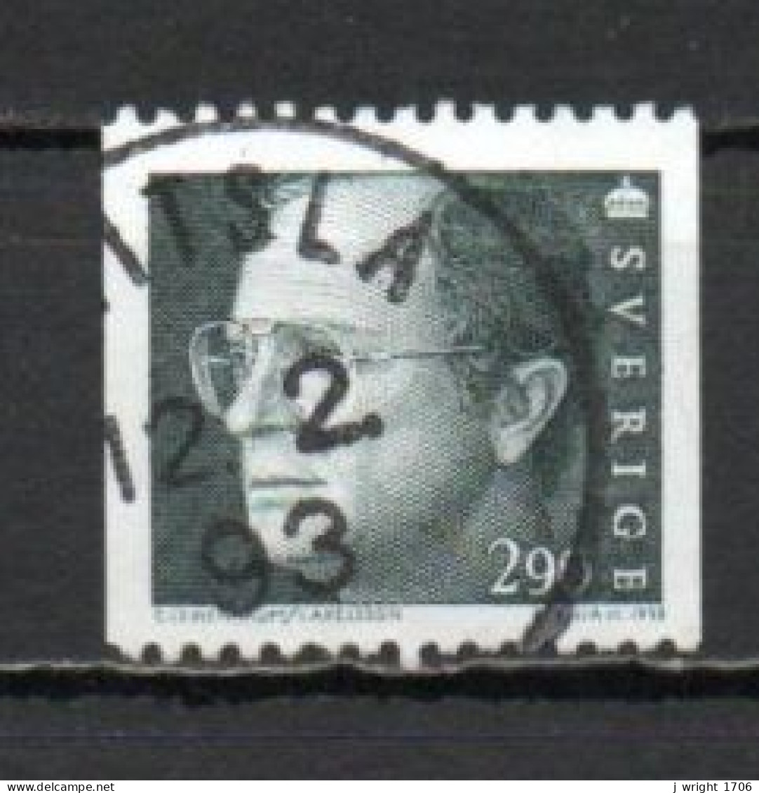 Sweden, 1993, King Carl XVI Gustaf, 2.90kr, USED - Gebruikt