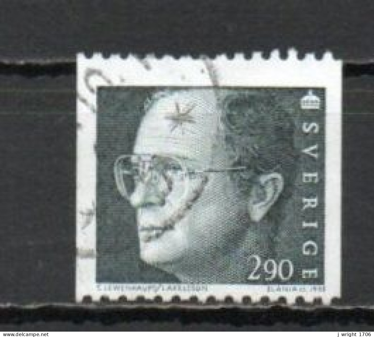 Sweden, 1993, King Carl XVI Gustaf, 2.90kr, USED - Usados