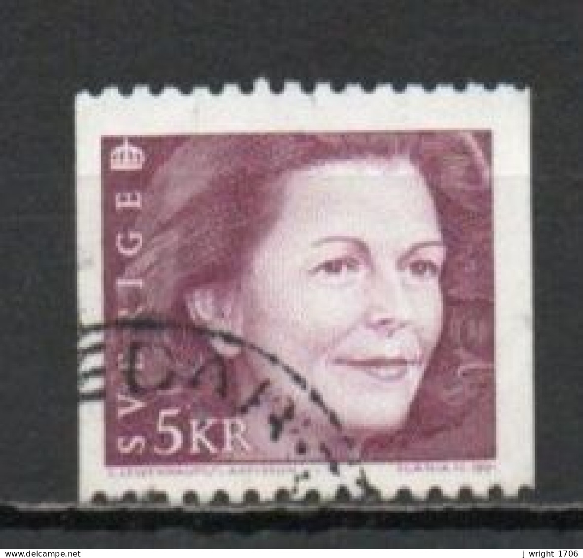 Sweden, 1991, Queen Silvia, 5kr, USED - Gebraucht