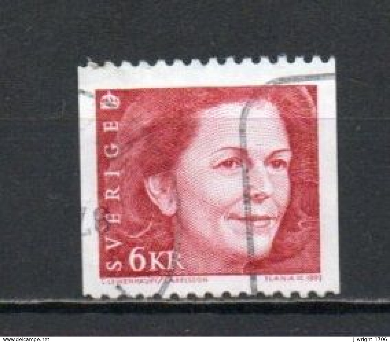 Sweden, 1993, Queen Silvia, 6kr, USED - Gebruikt
