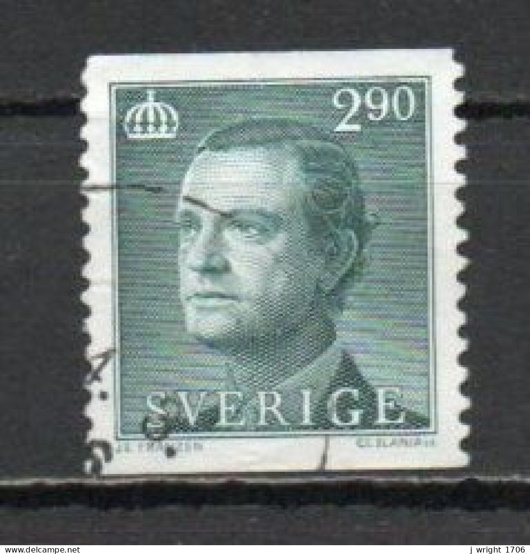 Sweden, 1986, King Carl XVI Gustaf, 2.90kr, USED - Used Stamps