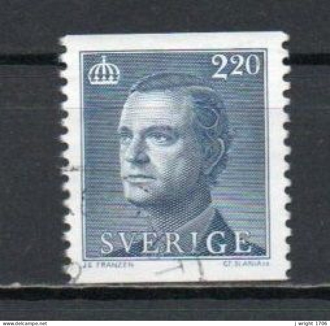 Sweden, 1988, King Carl XVI Gustaf, 2.20kr, USED - Gebruikt