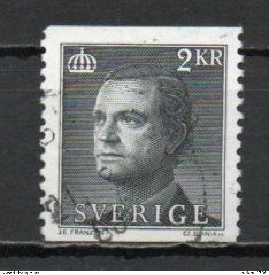 Sweden, 1985, King Carl XVI Gustaf, 2kr, USED - Usados
