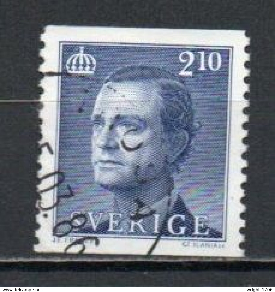 Sweden, 1986, King Carl XVI Gustaf, 2.10kr, USED - Usados