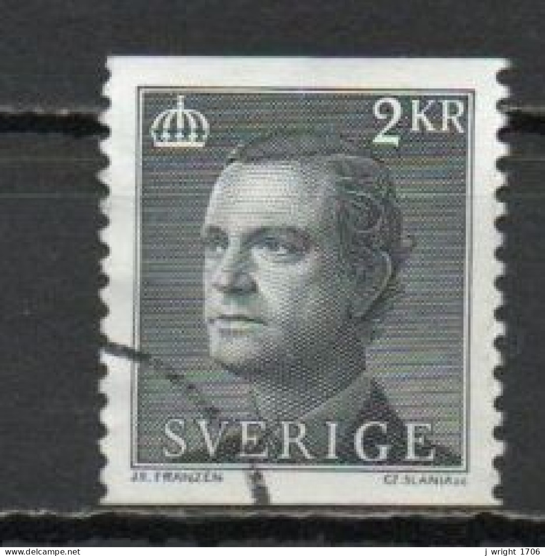 Sweden, 1985, King Carl XVI Gustaf, 2kr, USED - Usados