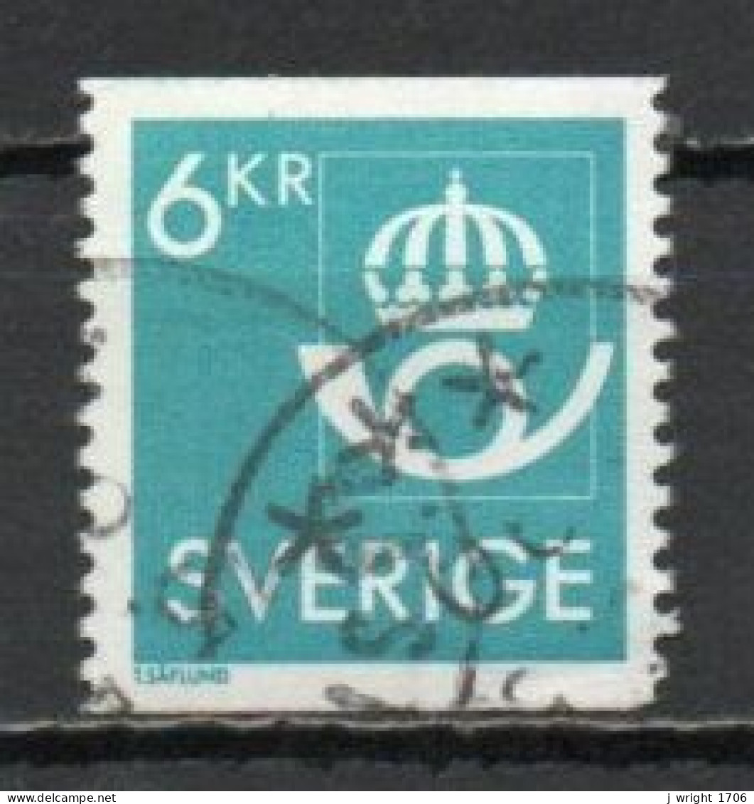 Sweden, 1987, New Post Office Emblem, 6kr, USED - Oblitérés
