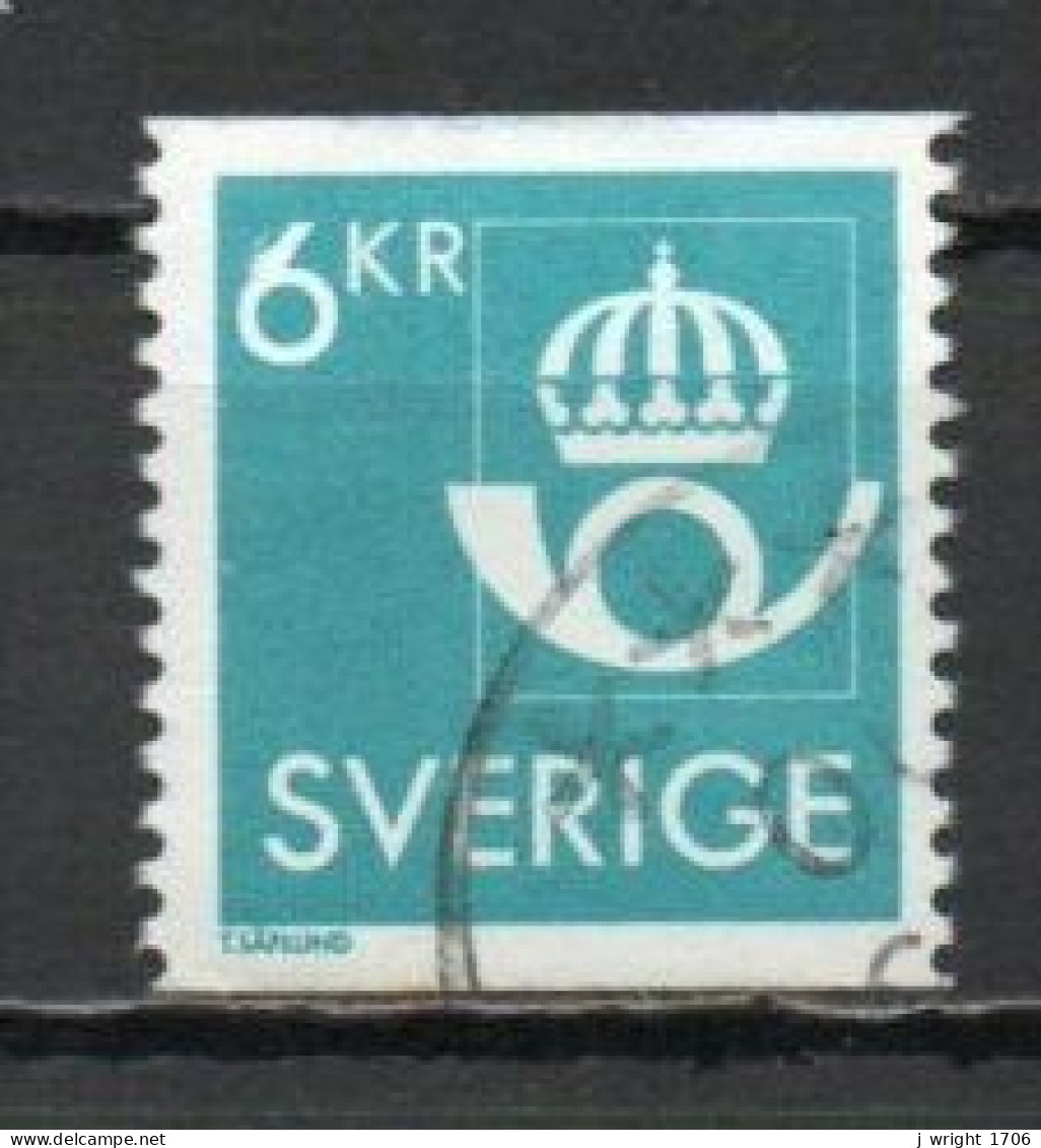 Sweden, 1987, New Post Office Emblem, 6kr, USED - Gebraucht