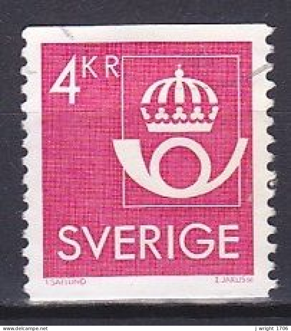 Sweden, 1985, New Post Office Emblem, 4kr, USED - Oblitérés