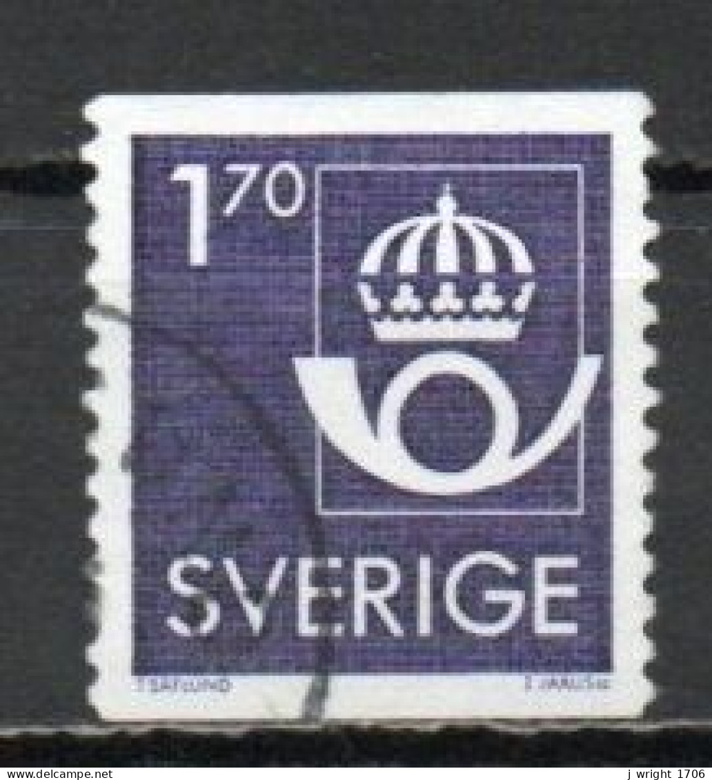 Sweden, 1986, New Post Office Emblem, 1.70kr, USED - Used Stamps