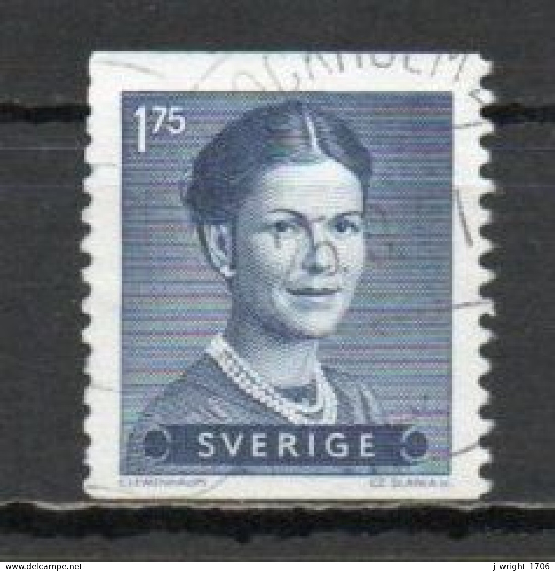 Sweden, 1981, Queen Silvia, 1.75kr, USED - Used Stamps