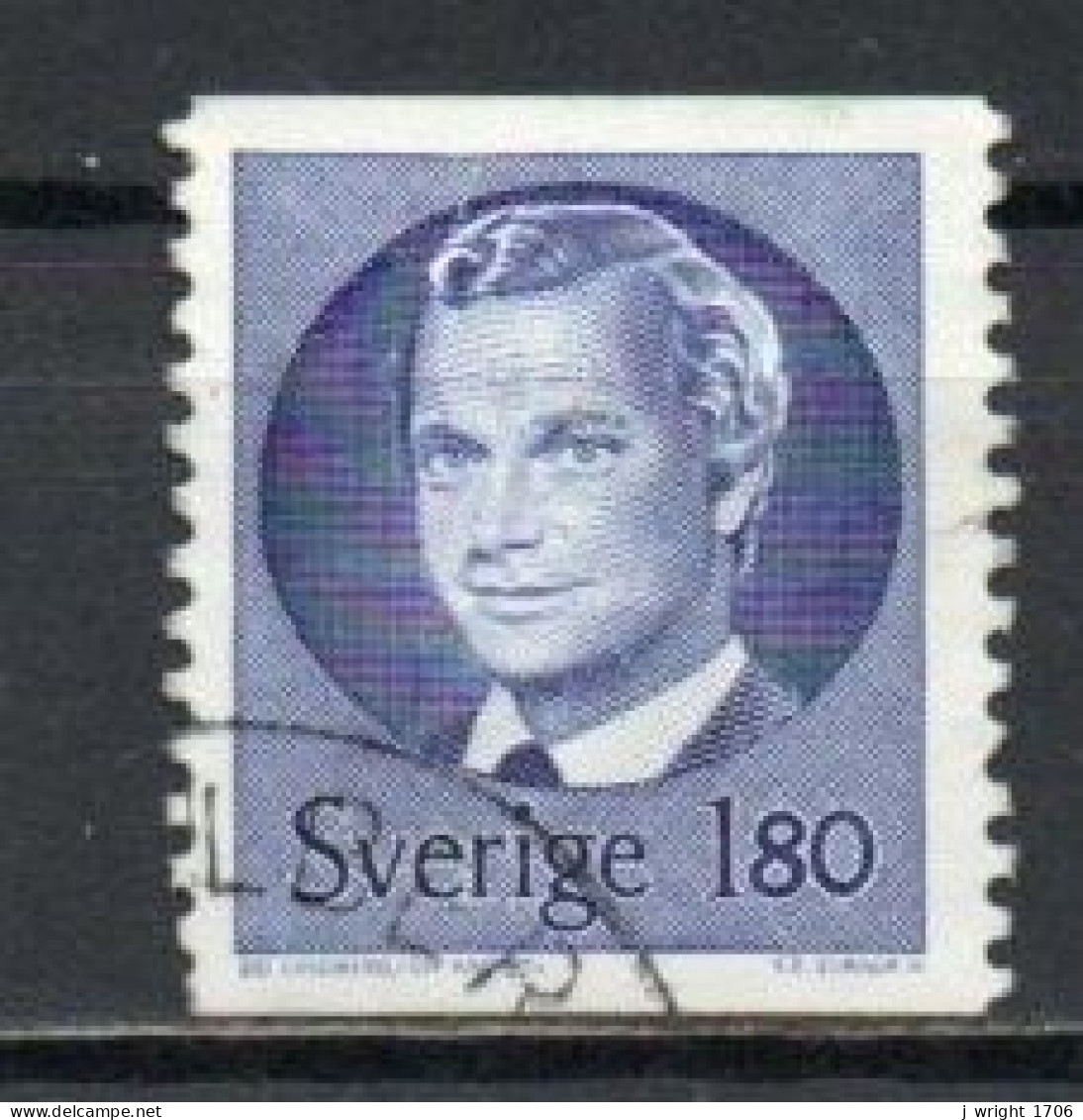 Sweden, 1983, King Carl XVI Gustaf, 1.80kr, USED - Usados