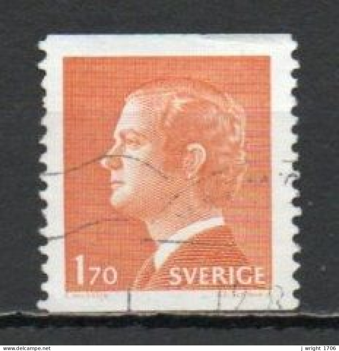 Sweden, 1978, King Carl XVI Gustaf, 1.70kr, USED - Used Stamps