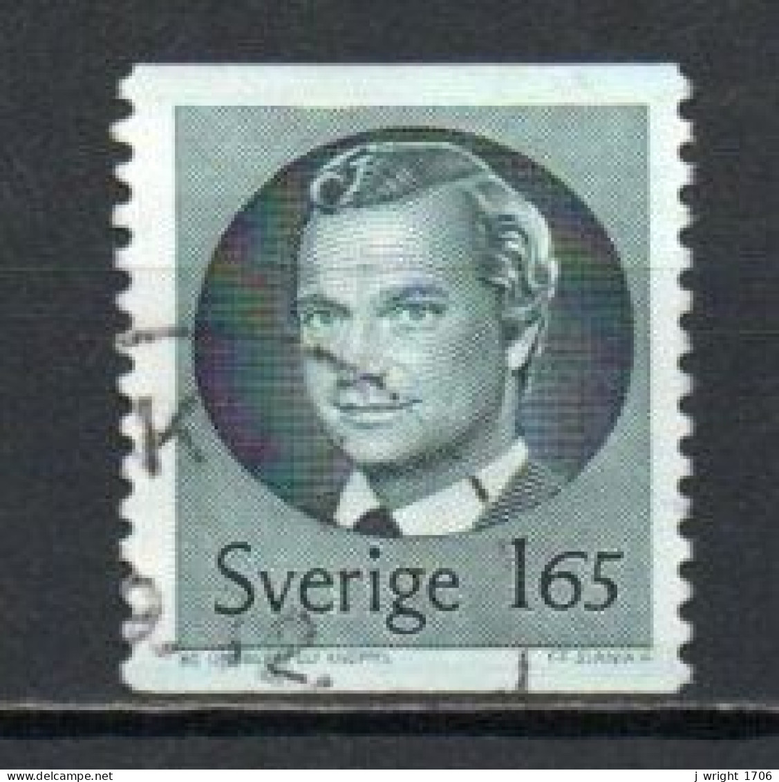 Sweden, 1981, King Carl XVI Gustaf, 1.65kr, USED - Used Stamps