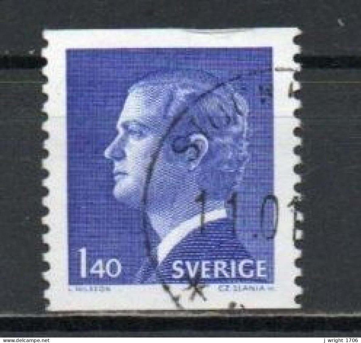 Sweden, 1977, King Carl XVI Gustaf, 1.40kr, USED - Oblitérés