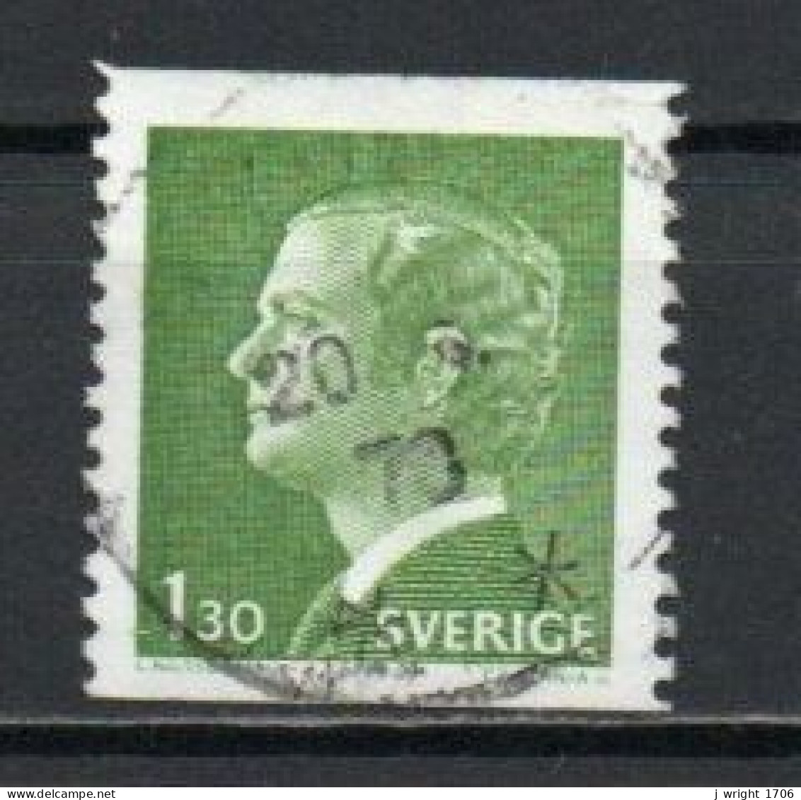 Sweden, 1978, King Carl XVI Gustaf, 1.30kr/Perf 2 Sides, USED - Gebruikt