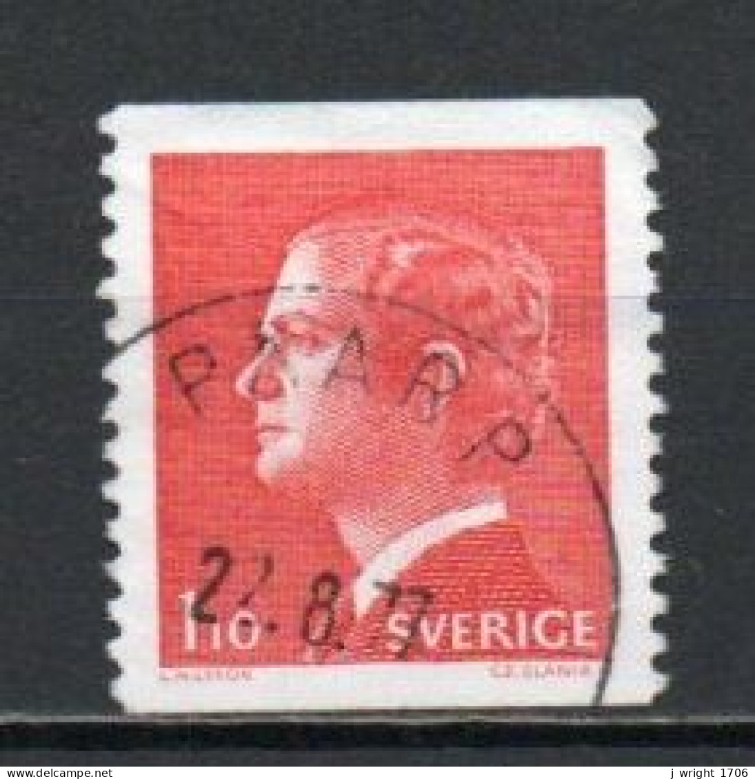 Sweden, 1975, King Carl XVI Gustaf, 1.10kr/Perf 2 Sides, USED - Usados