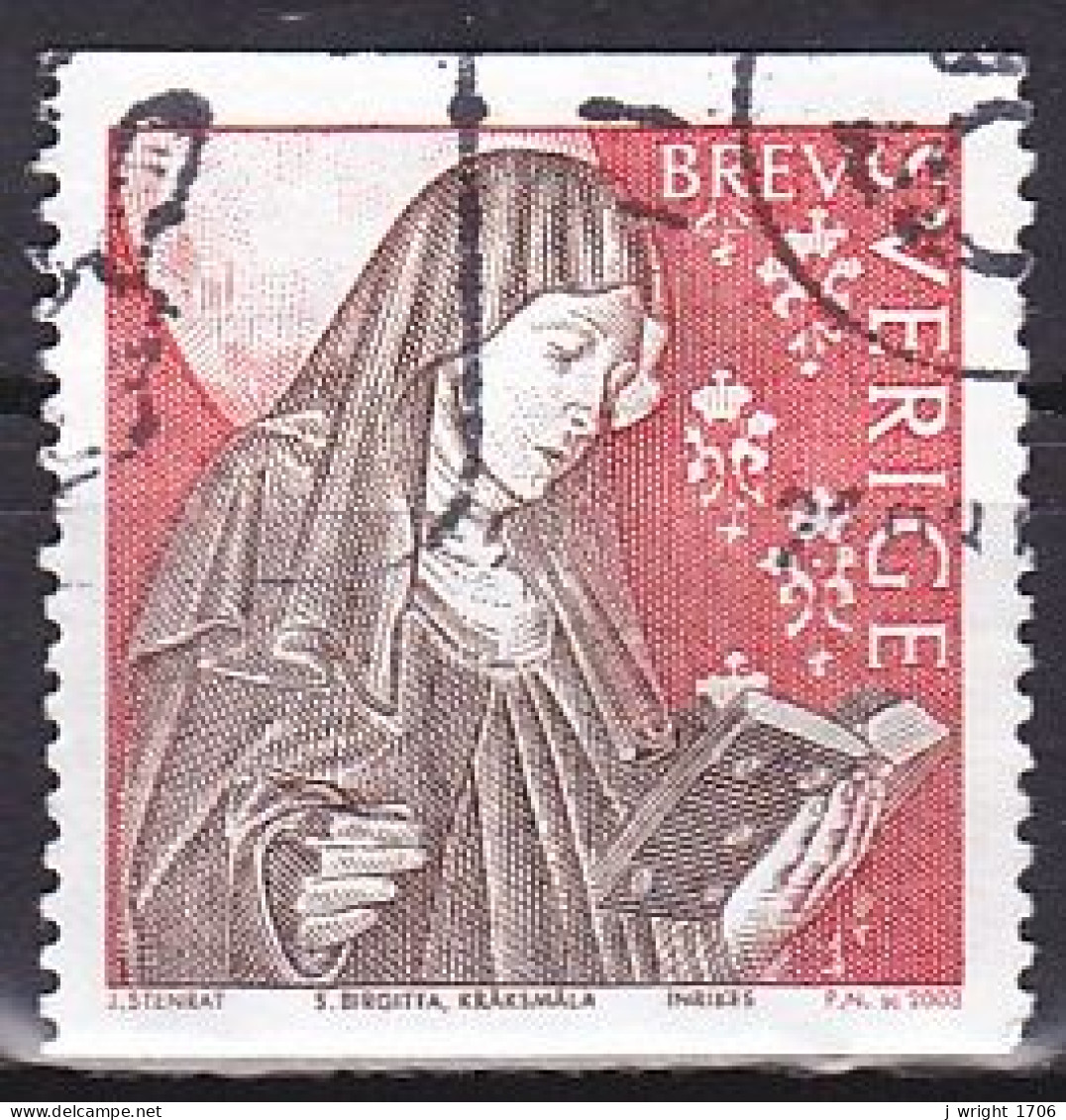 Sweden, 2003, St. Bridget, Letter, USED - Used Stamps