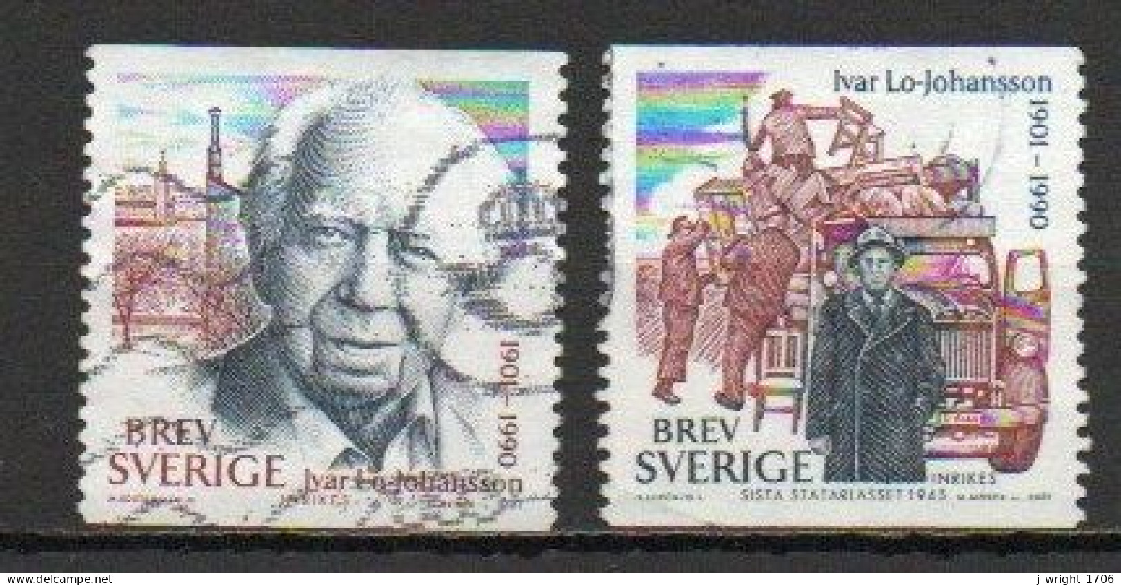 Sweden, 2001, Ivar Lo-Johansson, Set, USED - Usados