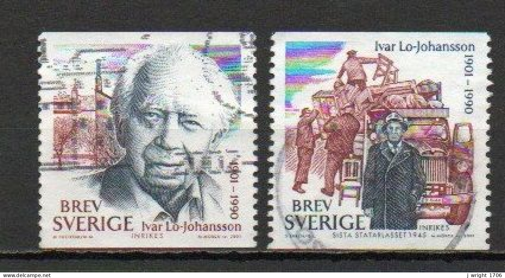 Sweden, 2001, Ivar Lo-Johansson, Set, USED - Usados