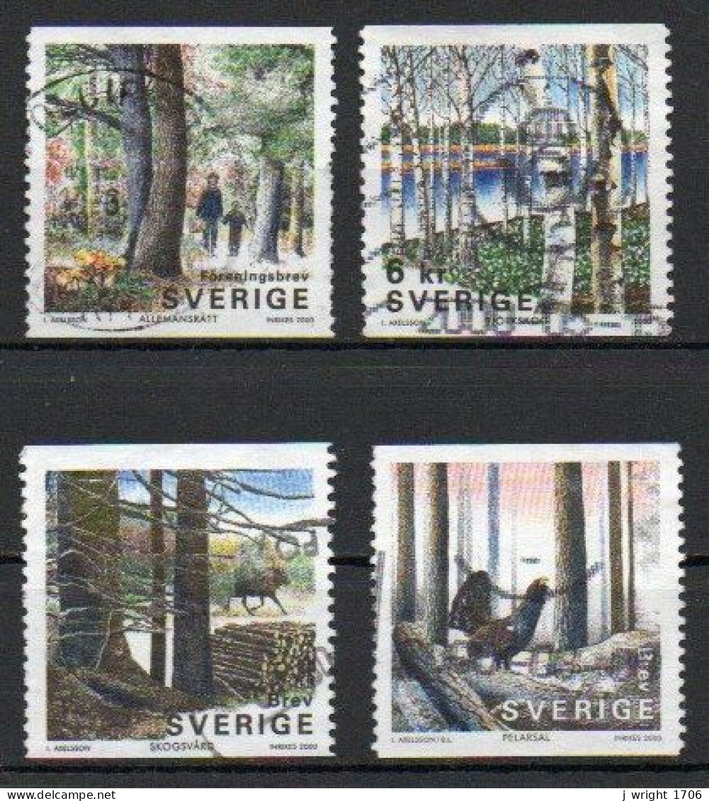 Sweden, 2000, Swedish Forests, Set, USED - Used Stamps